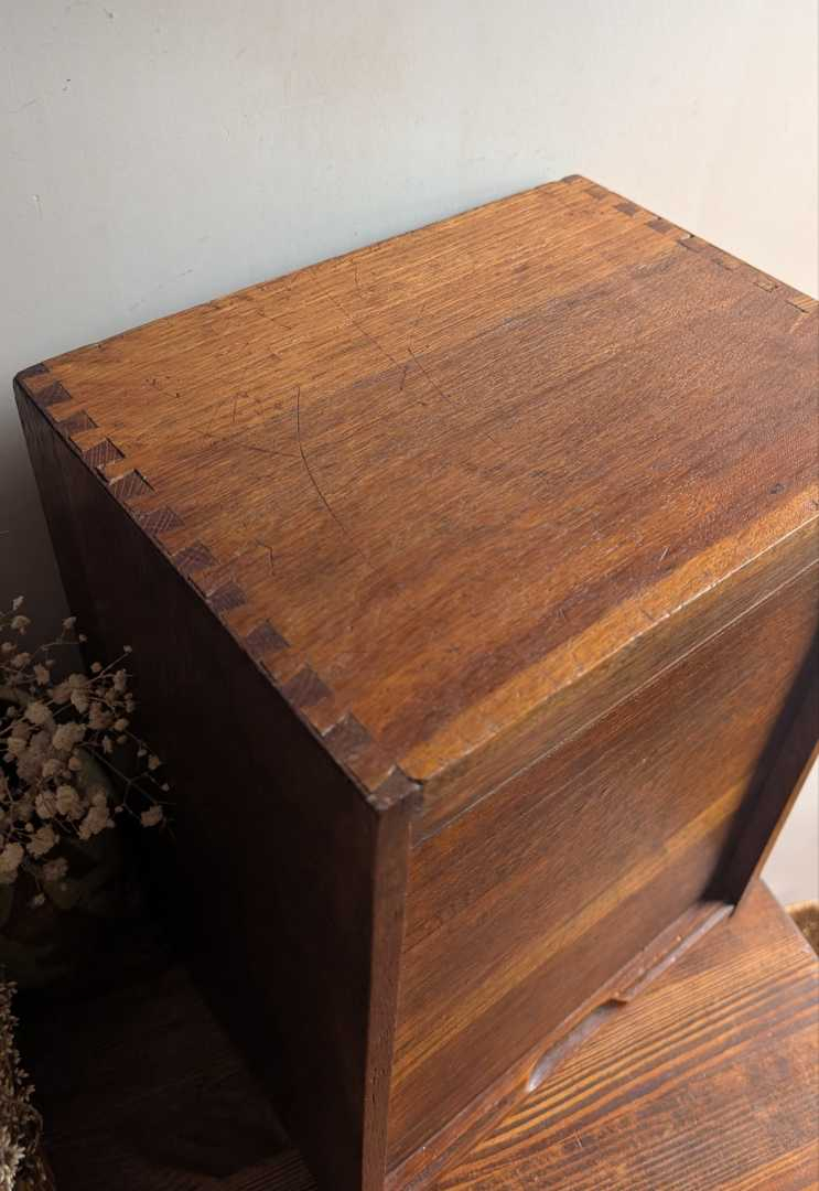Edwardian tambour top cabinet - Image 8