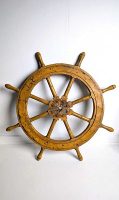 Huge old ships wheel