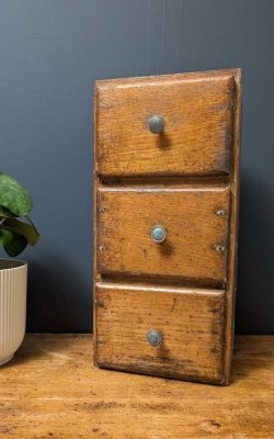 Small scratch-built French oak workshop drawers