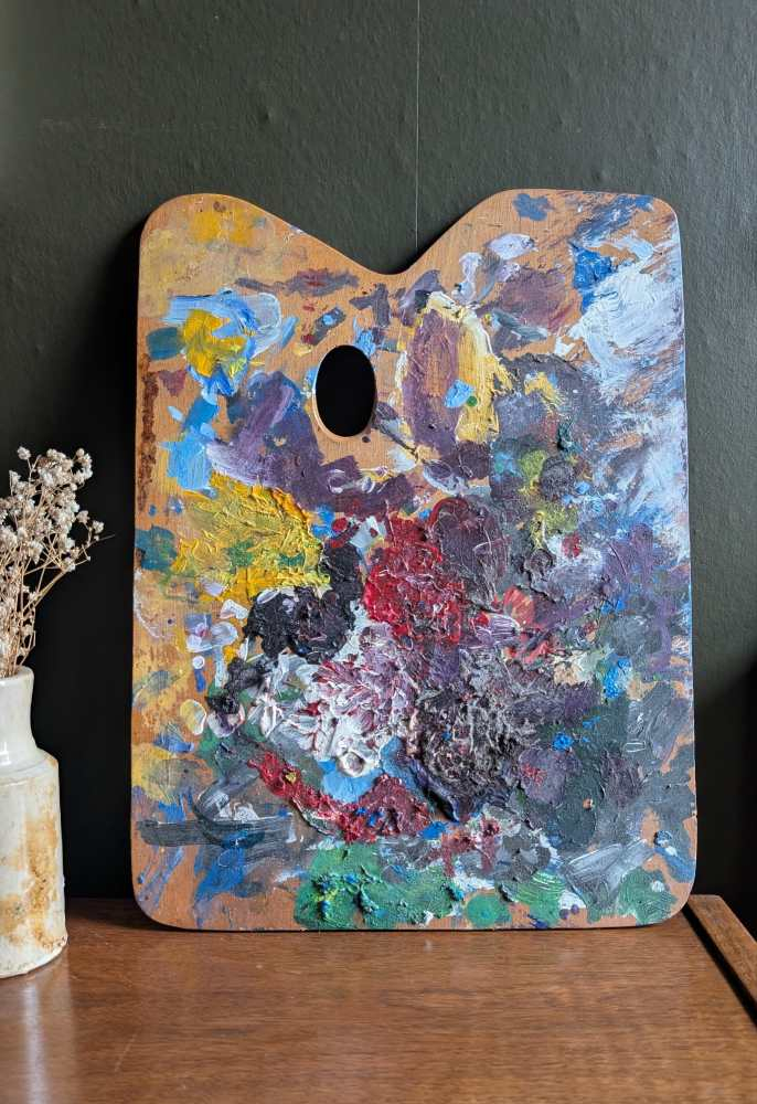Artist's oil paint palette as decor - Image 3