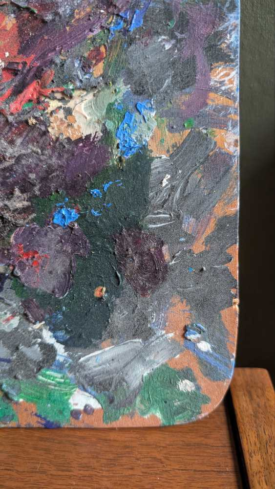 Artist's oil paint palette as decor - Image 6