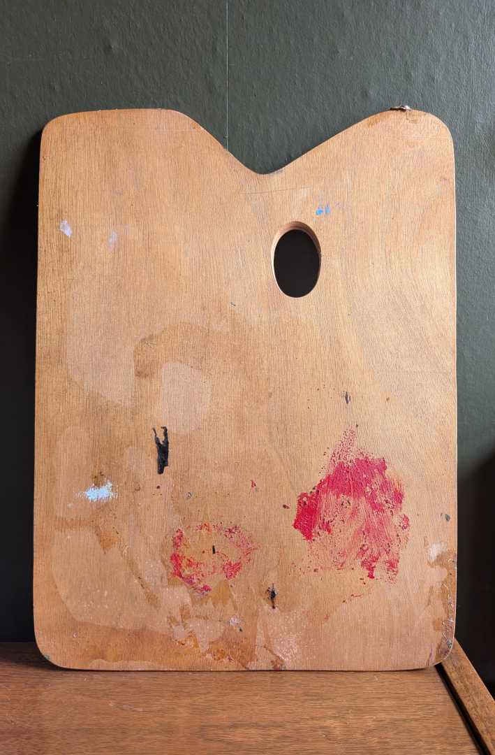 Artist's oil paint palette as decor - no.2 - Image 8
