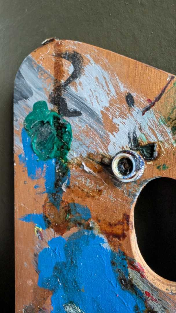 Artist's oil paint palette as decor - no.2 - Image 2