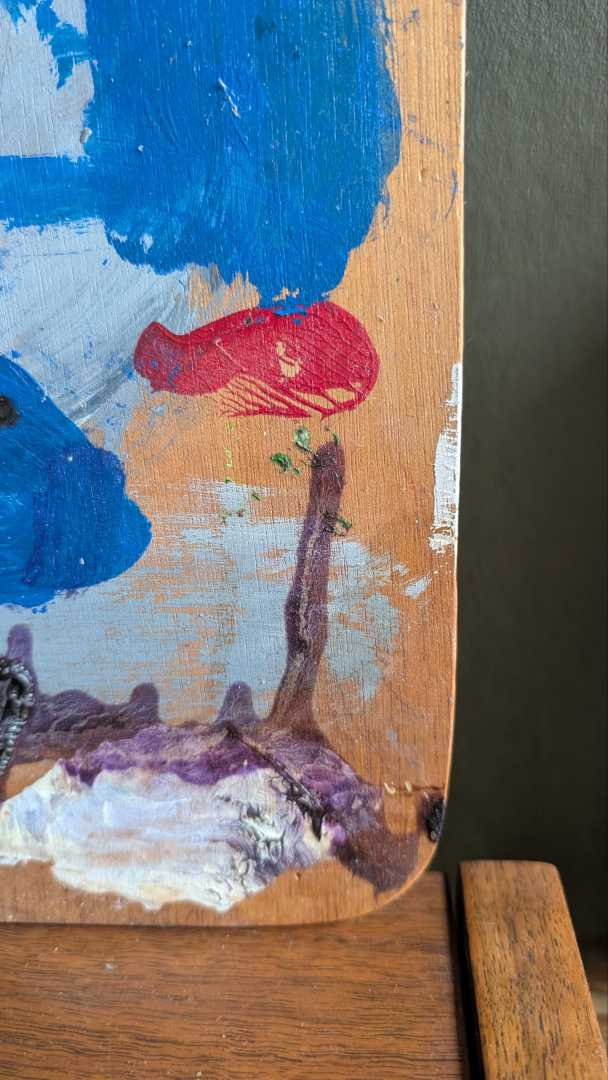 Artist's oil paint palette as decor - no.2 - Image 5