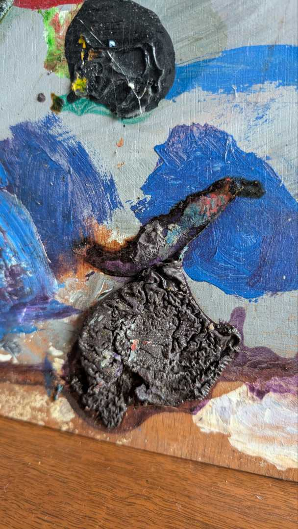 Artist's oil paint palette as decor - no.2 - Image 3