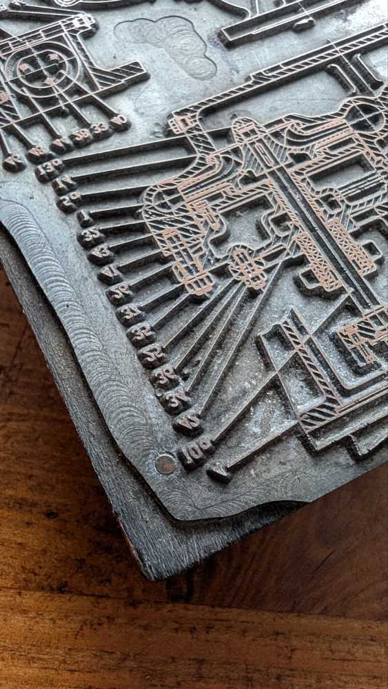 Three c.1950s printing plates - Image 5