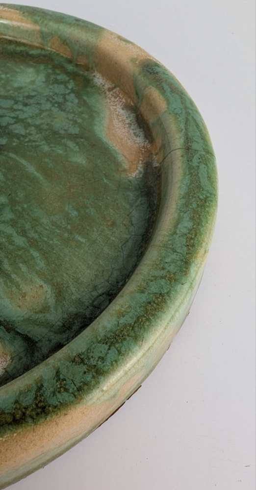 Art Deco mottled green ashtray - Image 10