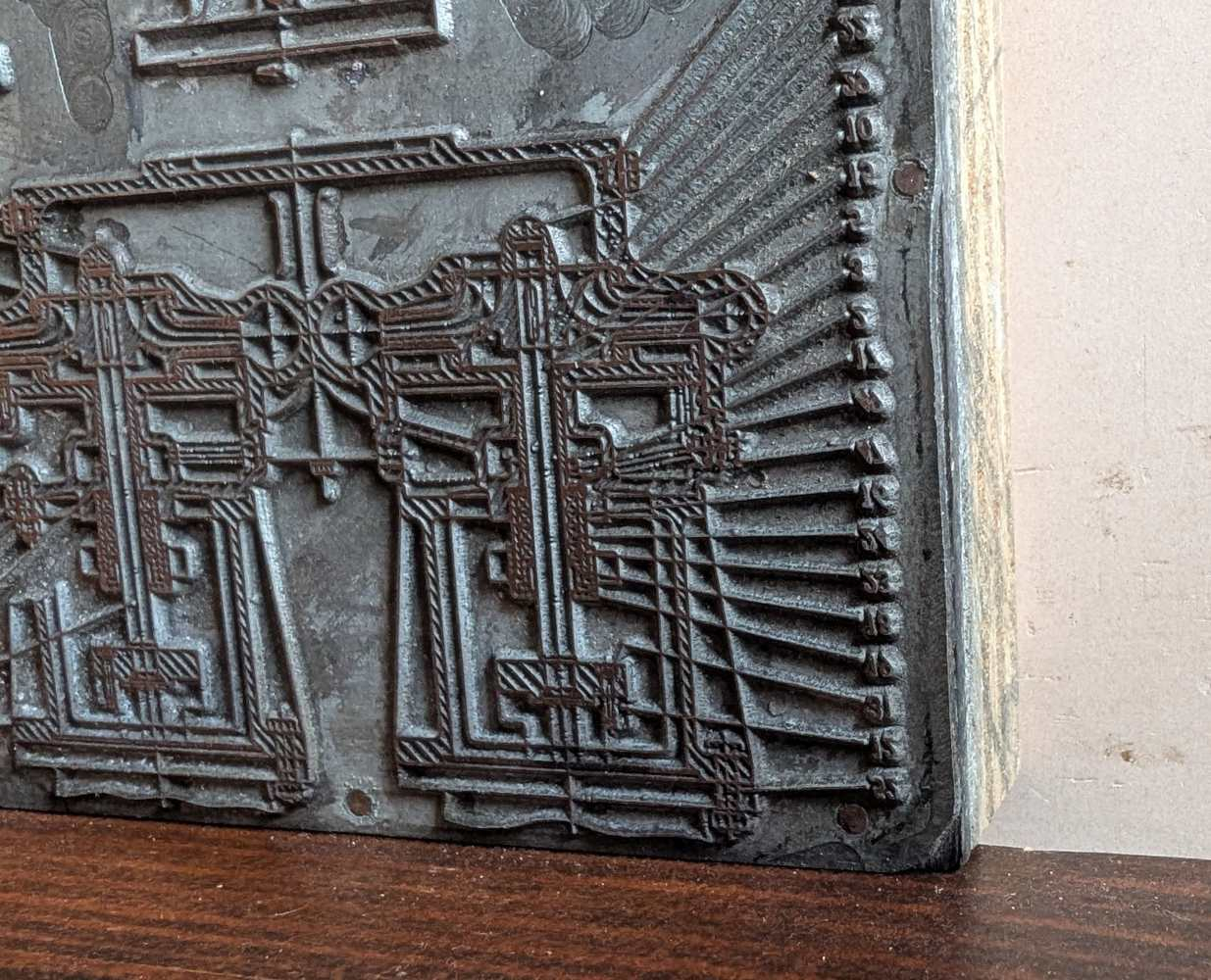 Three c.1950s printing plates - Image 4