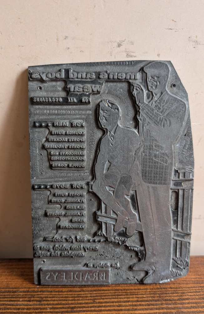 Three c.1950s printing plates - Image 19