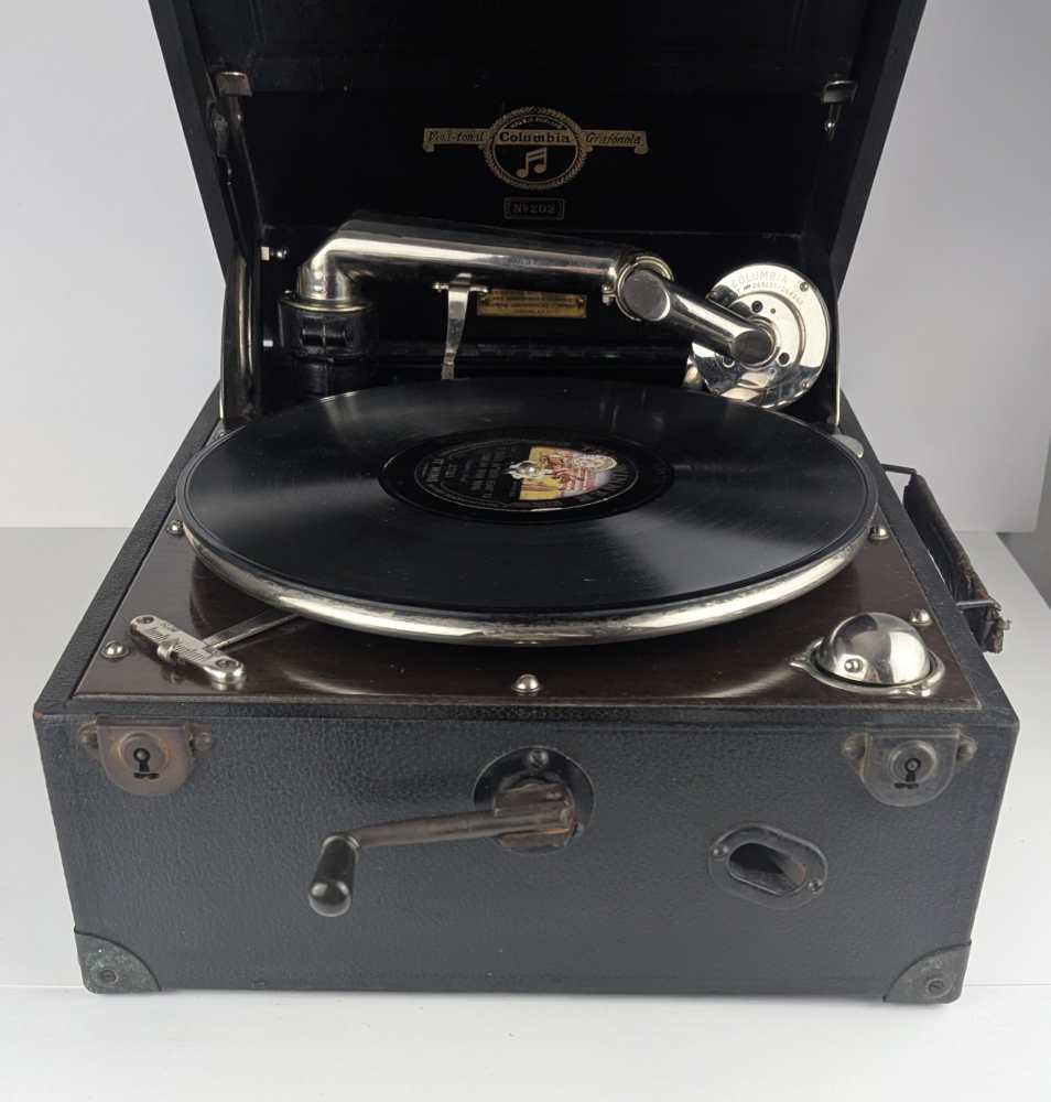 1920s wind up Columbia Grafonola Gramophone model 202 - Image 3