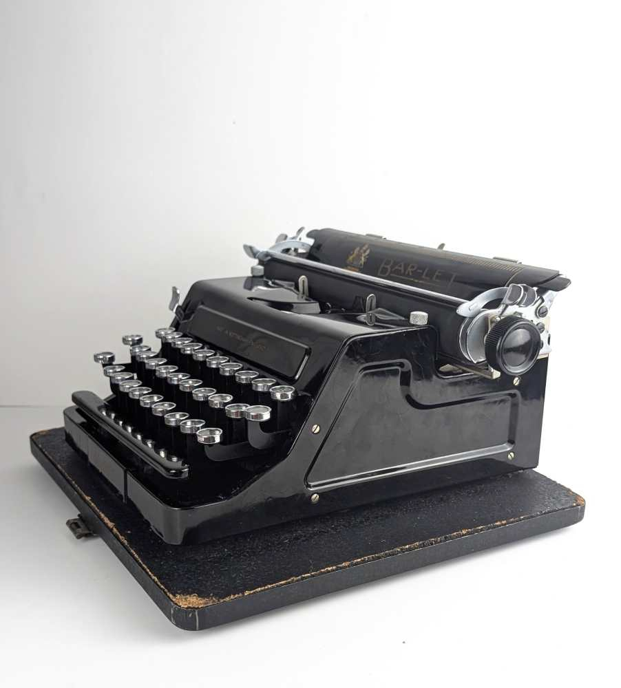 Bar-let model 2 mini portable typewriter in good working order, made in England in 1937 - Image 18