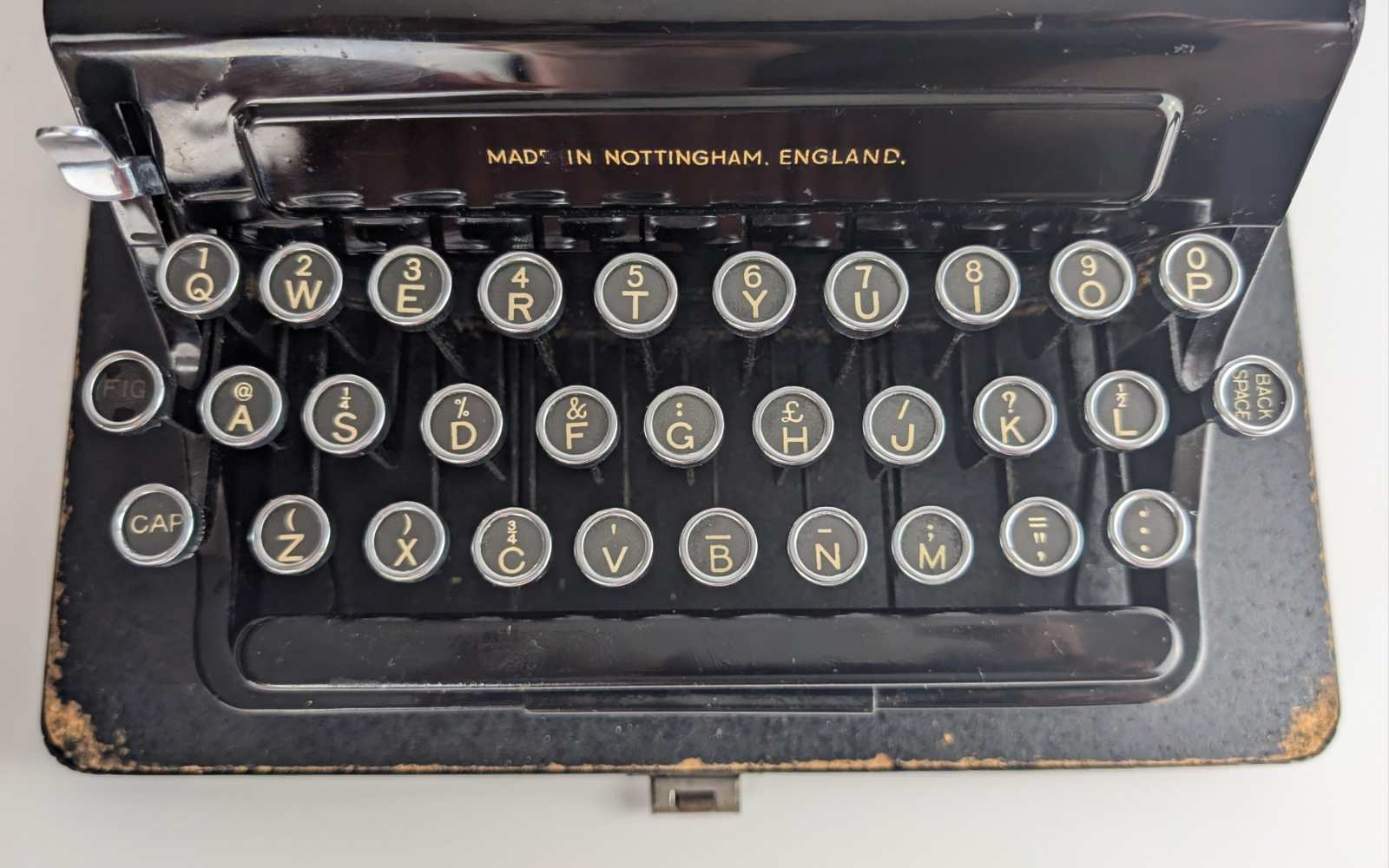 Bar-let model 2 mini portable typewriter in good working order, made in England in 1937 - Image 12