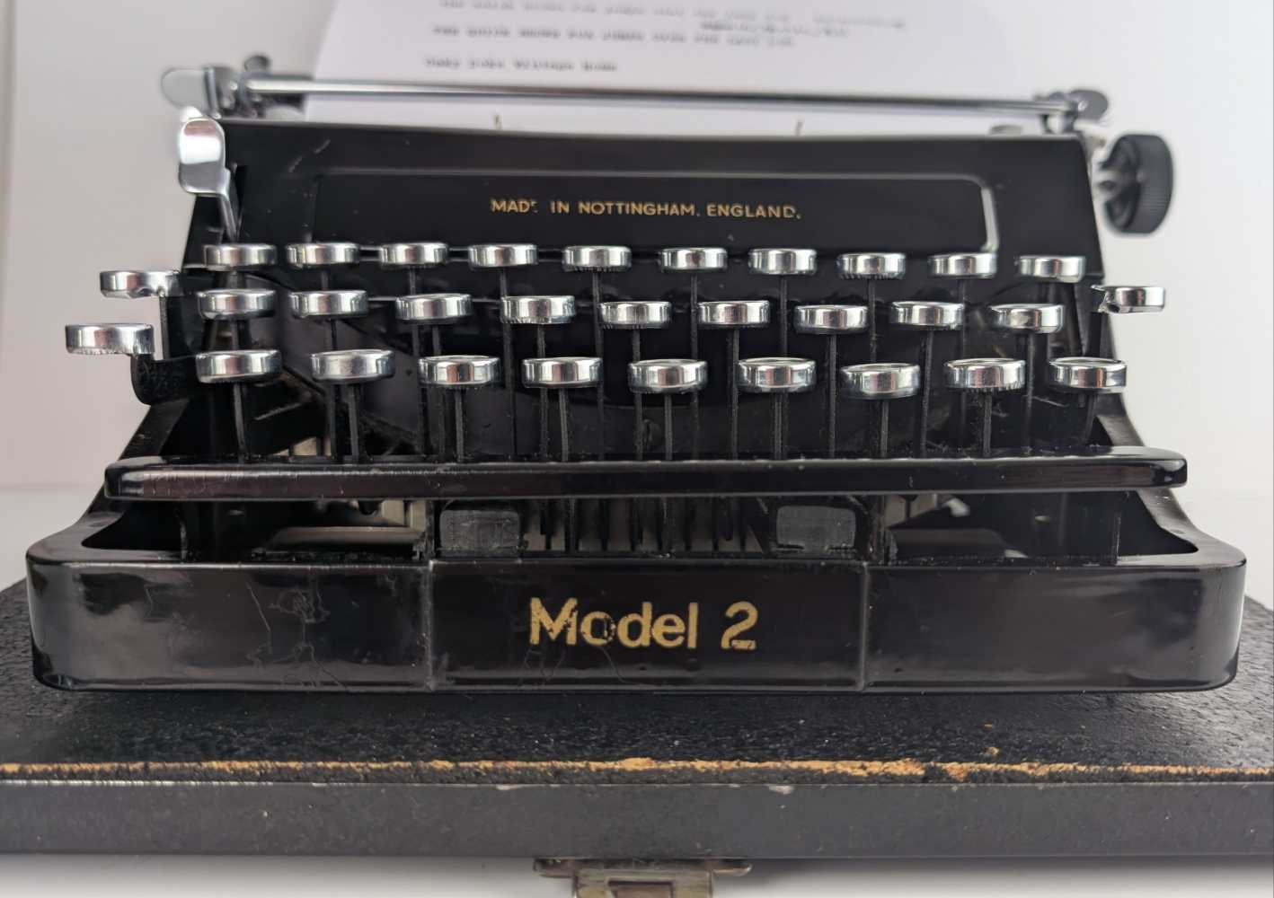 Bar-let model 2 mini portable typewriter in good working order, made in England in 1937 - Image 13