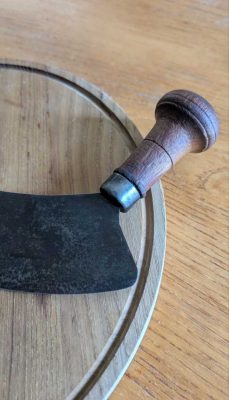 French herb cutter, or Mezzaluna