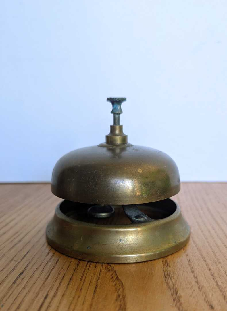 Vintage brass reception bell - Image 4