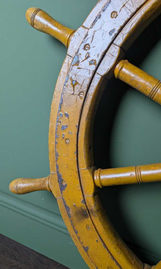 Huge old ships wheel - Image 10