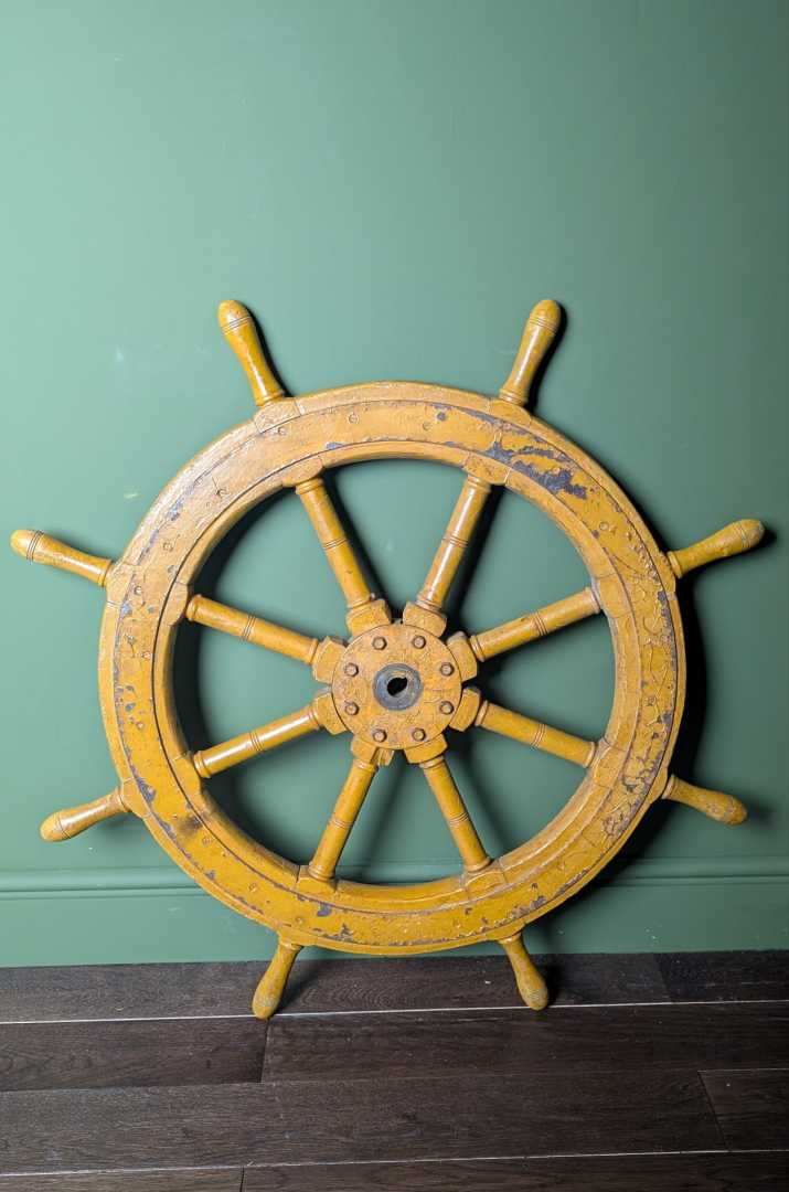 Huge old ships wheel - Image 17
