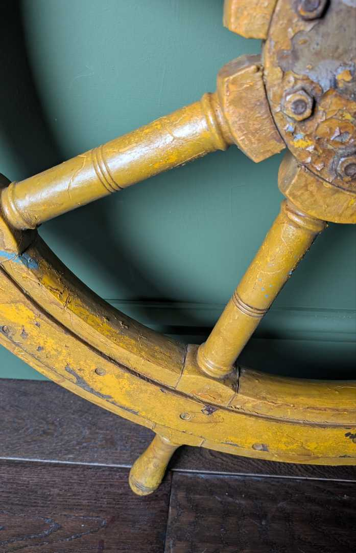 Huge old ships wheel - Image 14