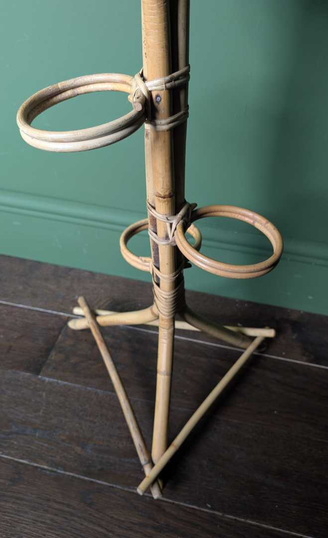 1960s bamboo plant stand - Image 5