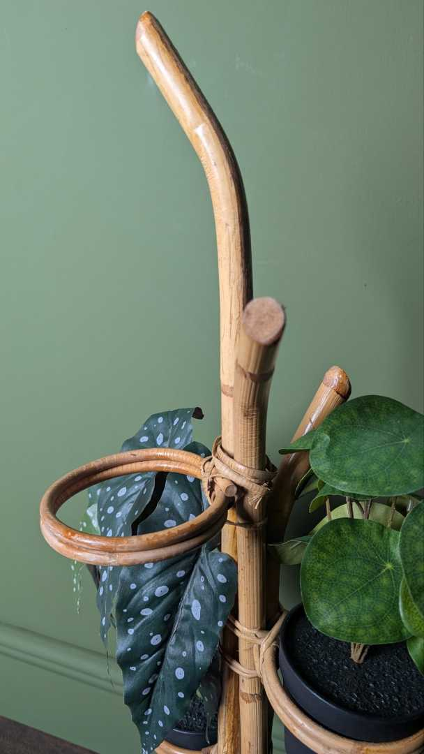 1960s bamboo plant stand - Image 2