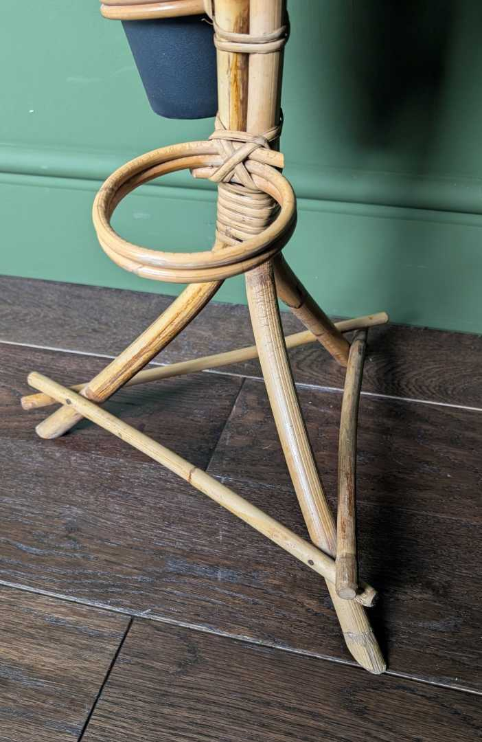 1960s bamboo plant stand - Image 6